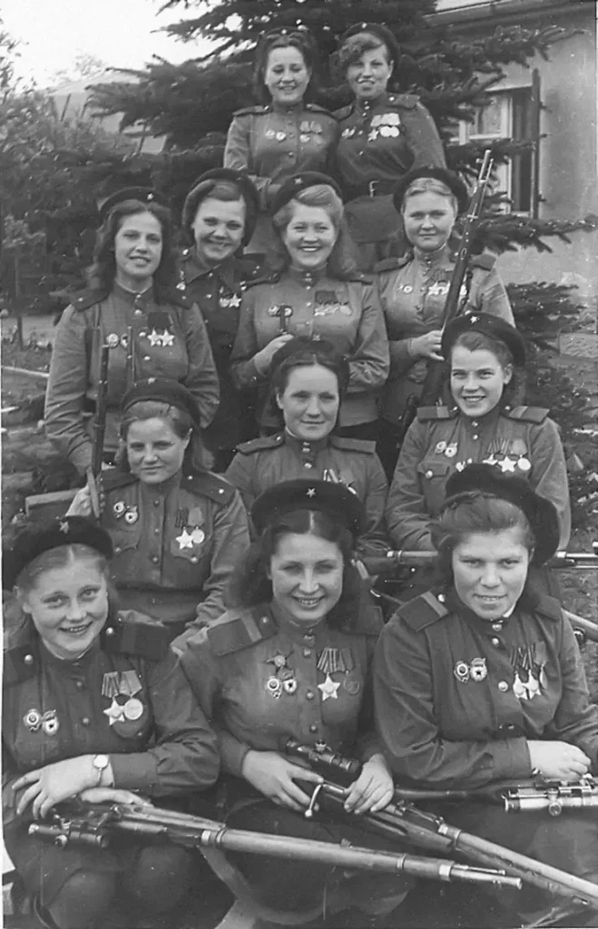 Soviet female snipers 2nd Baltic Front women snipers of World War II USSR