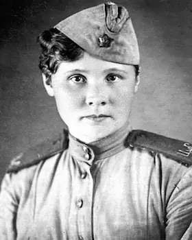 Tatyana Nikolayevna Baramzina Soviet female sniper portrait World War II women snipers USSR