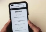 ChatGPT Atlas browser interface on smartphone screen