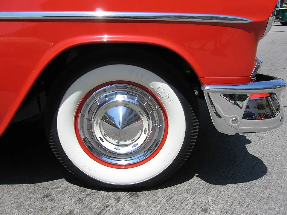 why are tires black whitewall tire on a classic car